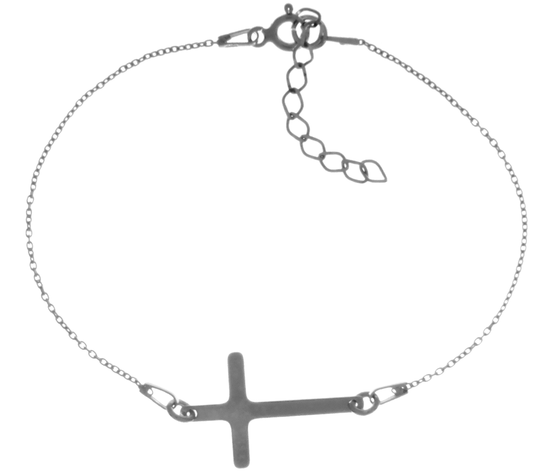 bransoletka krzyż srebro 925